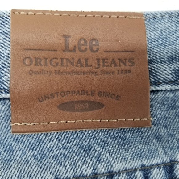 Vintage Nwt's Lee Mom Jeans Sz 18W Hi-Rise (36X30) Relaxed Fit Tapered Leg USA - Picture 5 of 11